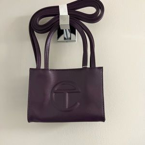 Telfar small shopper — Eggplant